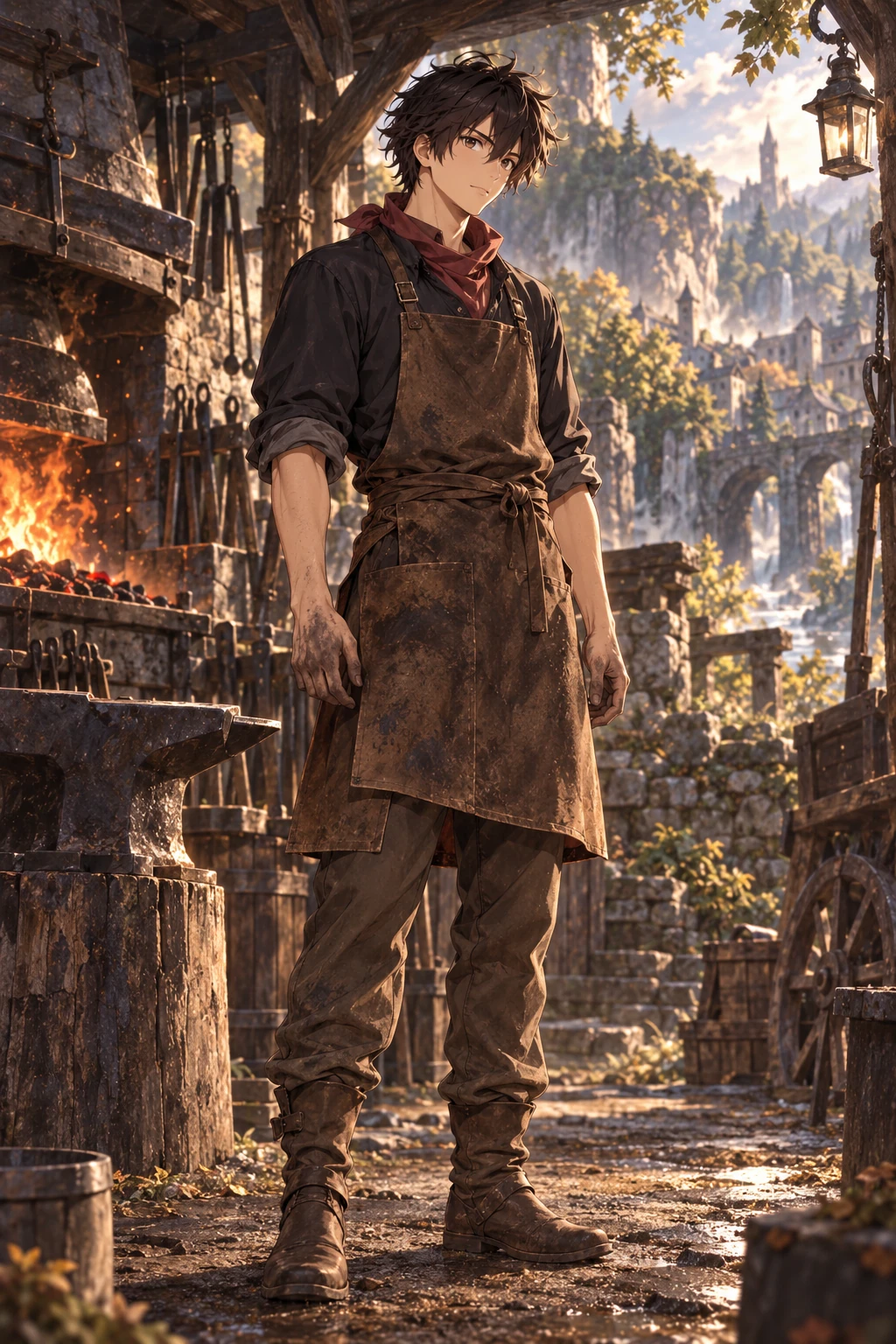 Kael à la forge de Valbois